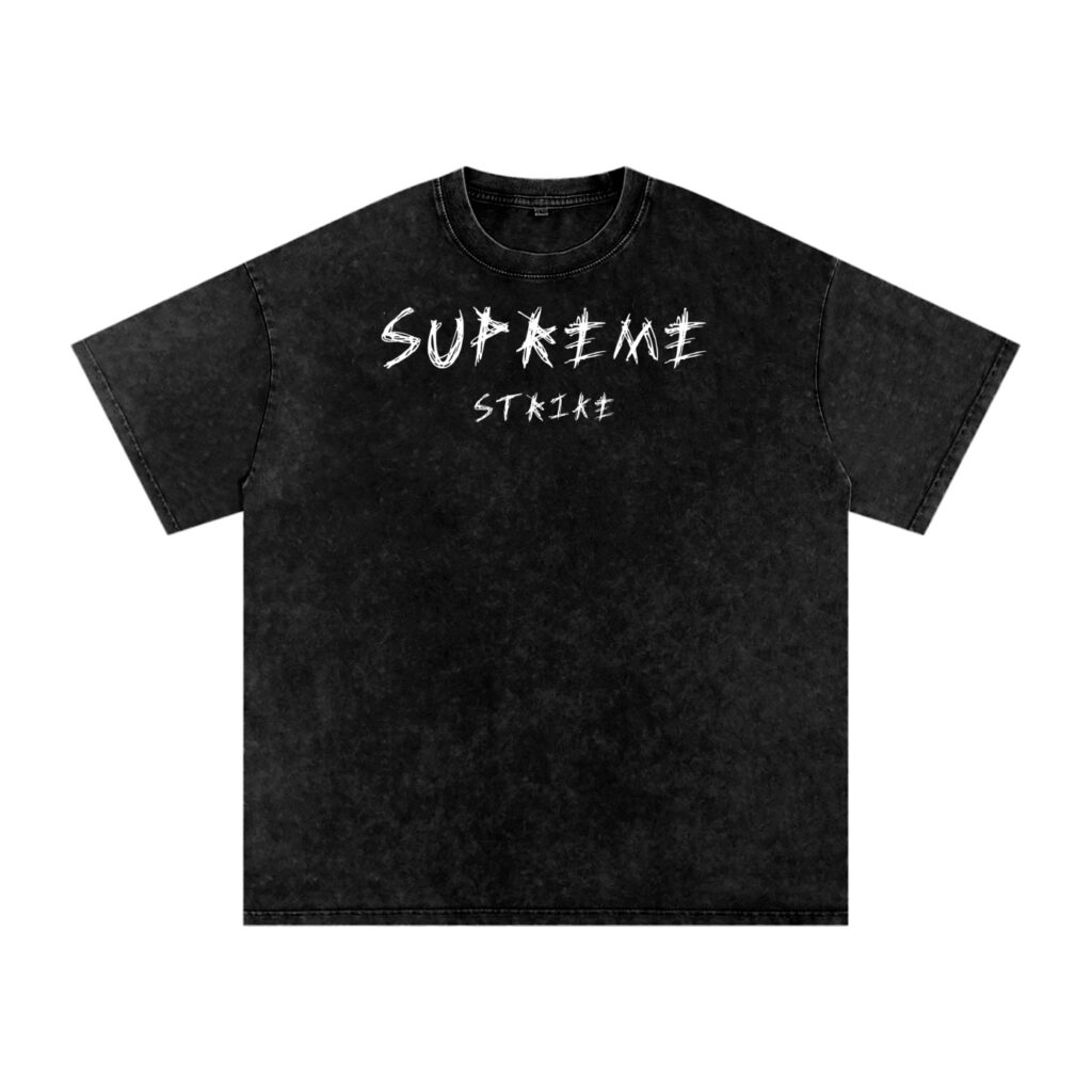 Snow Washed Oversized Cotton T-Shirt