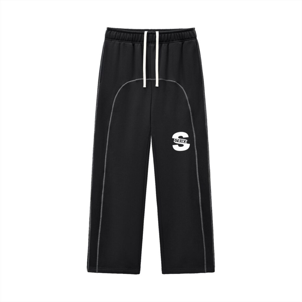 Contrast-Stitched Fleece Sweatpants