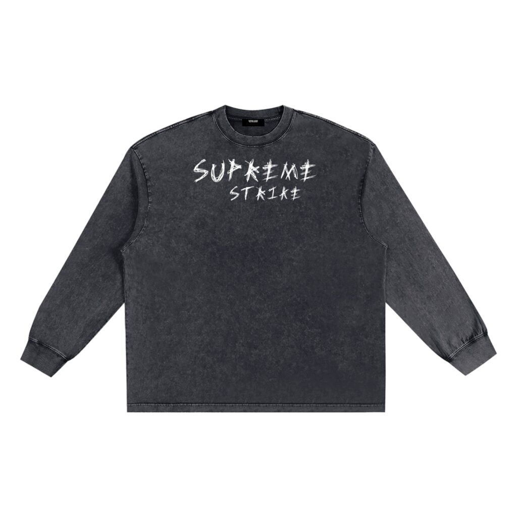 Snow Washed Frayed Edge T-Shirt